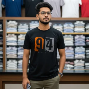 Export Quality 100% Cotton Crew Neck Printed T-shirt