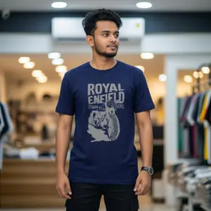 Export Quality 100% Cotton Crew Neck Printed T-shirt