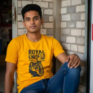 Export Quality 100% Cotton Crew Neck Printed T-shirt