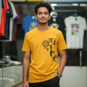 Export Quality 100% Cotton Crew Neck Printed T-shirt