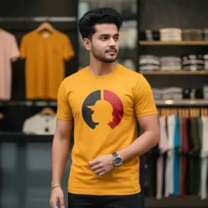 Export Quality 100% Cotton Crew Neck Printed T-shirt