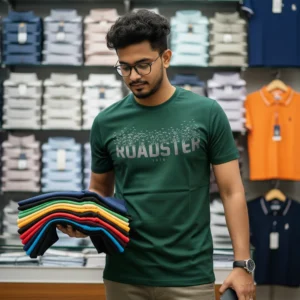 Export Quality 100% Cotton Crew Neck Printed T-shirt