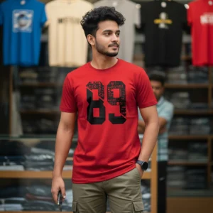 Export Quality 100% Cotton Crew Neck Printed T-shirt