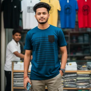 Export Quality 100% Cotton Crew Neck Printed T-shirt