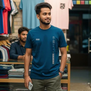 Export Quality 100% Cotton Crew Neck Printed T-shirt