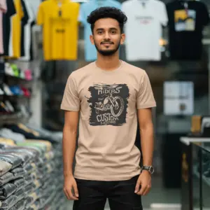 Export Quality 100% Cotton Crew Neck Printed T-shirt