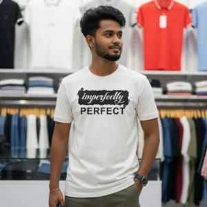 Export Quality 100% Cotton Crew Neck Printed T-shirt