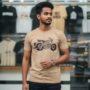 Export Quality 100% Cotton Crew Neck Printed T-shirt