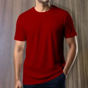 Export 2/2 Ribbed Cotton Half Sleeve T-shirt
