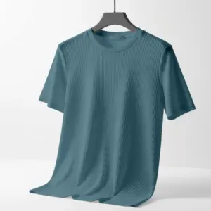 Export 2/2 Ribbed Cotton Half Sleeve T-shirt