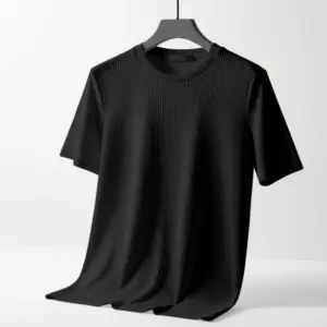 Export 2/2 Ribbed Cotton Half Sleeve T-shirt